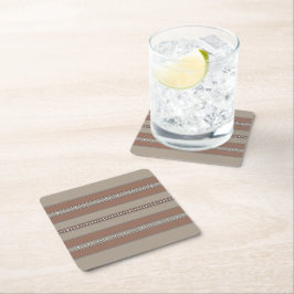 Desert Mosaic Stripes Kartonnen Onderzetters