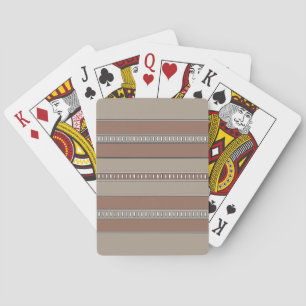 Desert Mosaic Stripes Pokerkaarten