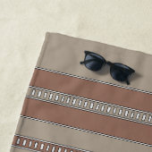 Desert Mosaic Stripes Strandlaken (In situ)