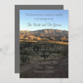 Desert Mountain Landschap bruiloft uitnodiging (Voorkant / Achterkant)