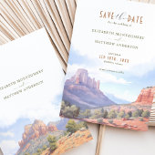 Desert Mountain Save the Date Kaart Sedona, Arizon