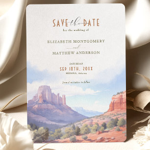 Desert Mountain Save the Date Kaart Sedona, Arizon