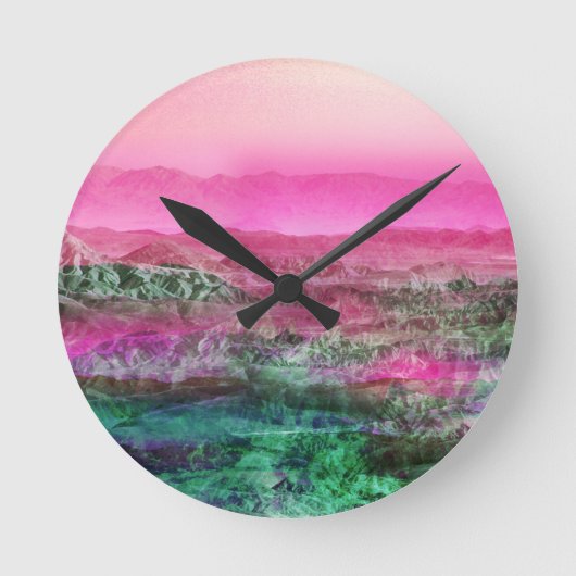 Desert Mountains Ronde Klok (Voorkant)