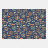 Desert Night Fireworks Celebration Pattern Inpakpapier Vel (Voorkant 2)