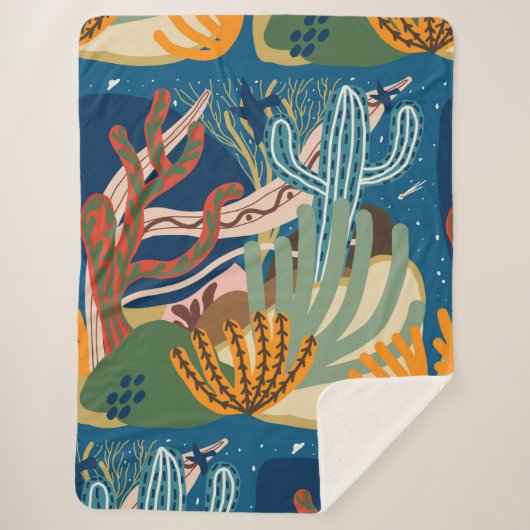 Desert Nights Sherpa Deken (Voorkant)