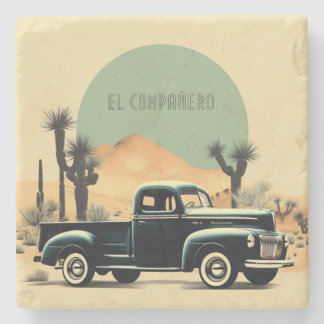 Desert Nocturne Voyage Stenen Onderzetter