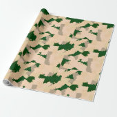 Desert Oasis Camo Cadeaupapier (Uitgerold)
