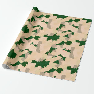 Desert Oasis Camo Cadeaupapier
