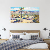 Desert Oasis Canvas Afdruk (Insitu (Slaapkamer))
