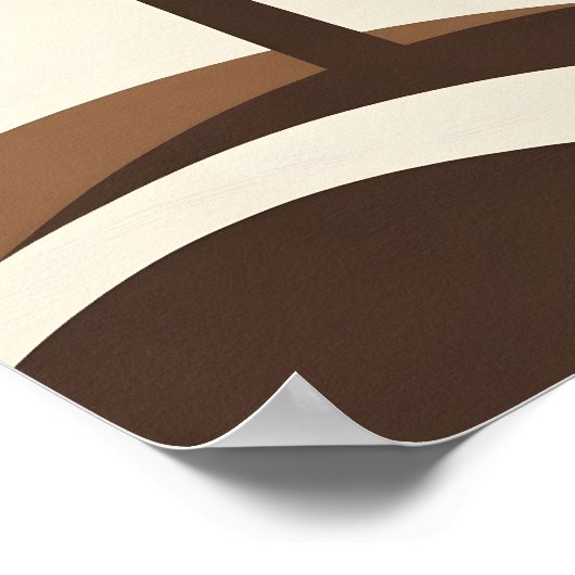 Desert Oasis Palm Tree Minimalistische Kunstdruk Poster (Hoek)