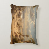 Desert Oasis Palm Trees Pillow Dekokissen Accent Kussen (Achterkant (Verticaal))