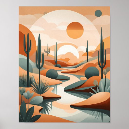 Desert Oasis Poster (Voorkant)