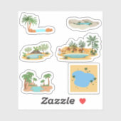 Desert Oasis Stickers (Vel)