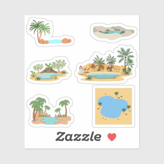 Desert Oasis Stickers (Vel)