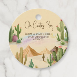 Desert Oh Cactus Boy Boho Arch Baby shower Bedankjes Labels