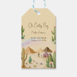 Desert Oh Cactus Boy Boho Arch Baby shower Cadeaulabel