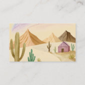 Desert Oh Cactus Boy Boho Arch Baby shower Informatiekaartje (Achterkant)
