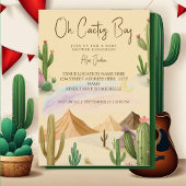 Desert Oh Cactus Boy Boho Arch Baby shower Kaart