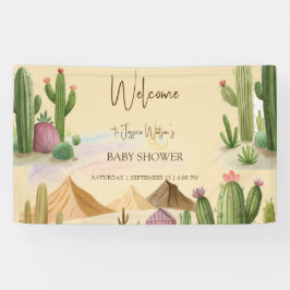 Desert Oh Cactus Boy Boho Arch Baby shower Spandoek