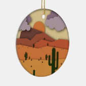 Desert Old West Cactus Saguaro Arizona Ornament (Rechts)