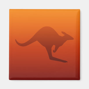Desert Ombre Brown Kangaroo Magneet