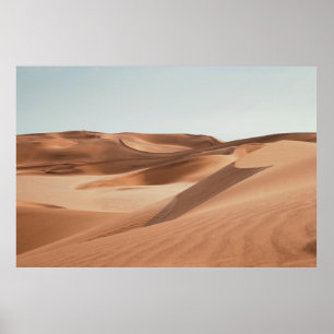 DESERT ONDER DUIDELIJK BLAUWE SKY TIJDENS DAG POSTER