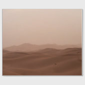 DESERT ONDER WITTE SKY TIJDENS DAG CADEAUPAPIER (Vlak)