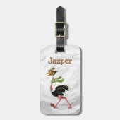 Desert Ostrich Runner Bagagelabel (Voorkant verticaal)