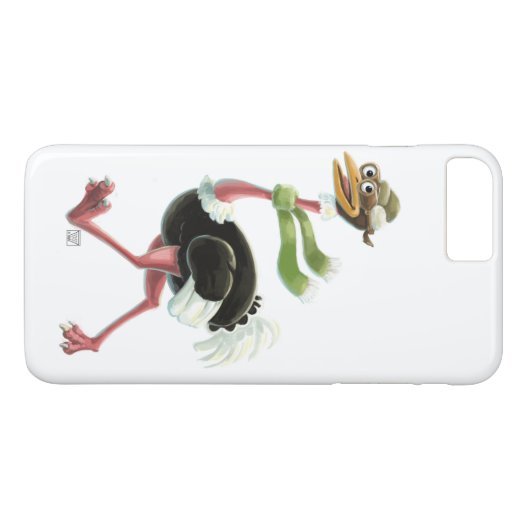 Desert Ostrich Runner Case-Mate iPhone Case (Achterkant (Horizontaal))