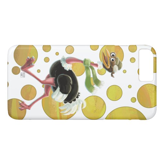 Desert Ostrich Runner Case-Mate iPhone Case (Achterkant (Horizontaal))