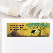 Desert Ostrich Runner Etiket (Insitu)