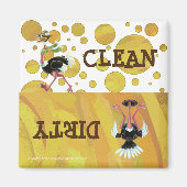 Desert Ostrich Runner Magneet (Voorkant)