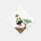 Desert Ostrich Runner Servet (Hoek)