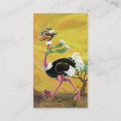 Desert Ostrich Runner Visitekaartje (Achterkant)