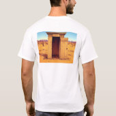 Desert Outhouse mannen wit T-shirt terug (Achterkant)