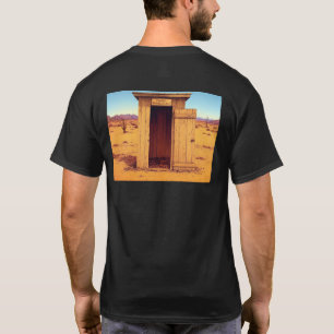 Desert Outhouse mannen zwart T-shirt terug
