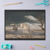 desert paarden tissuepapier (Craft)