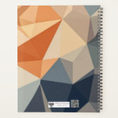 Desert Palette Geometry | Low Poly Terracotta Art Planner (Achterkant)