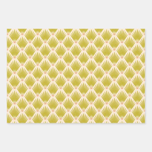 Desert Palm Botanicals, Cactussen en Terrazzo - Cr Inpakpapier Vel (Voorkant)