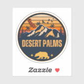 Desert Palms, Californië Sticker (Vel)