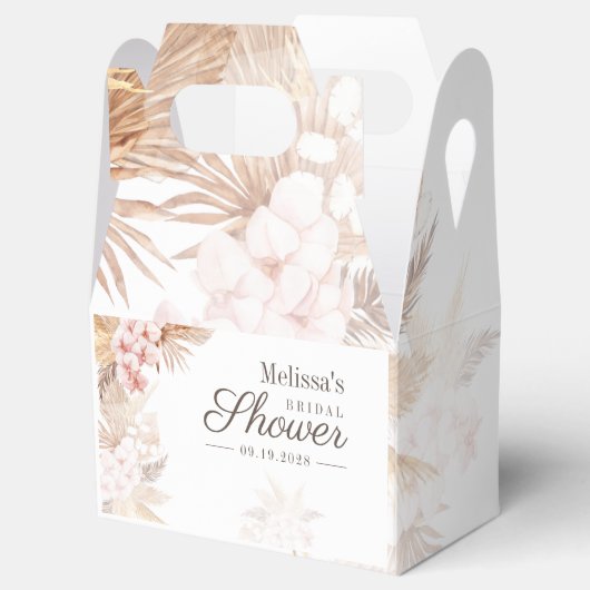 Desert Palms Pampas Grass Boho Vrijgezellenfeest Bedankdoosjes (Geopend)