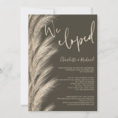 Desert pampas boho beige we hebben een trouwfoto g aankondiging (Voorkant)