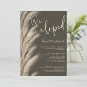 Desert pampas boho beige we hebben een trouwfoto g aankondiging (Staand voorkant)