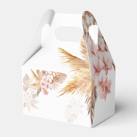 Desert Pampas Grass Boho Vrijgezellenfeest Bedankdoosjes (Achterkant)