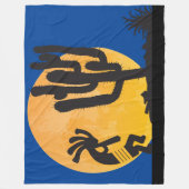 Desert Petroglyph Kokopelli Fleece Blanket Deken (Voorkant)