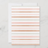 Desert Pink Boho Pampas Grass Girl Baby shower Kaart (Achterkant)