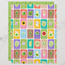 Desert Planten Scrapbook Paper