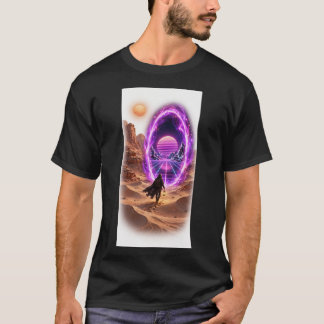 Desert Portaal — Terracotta Woestijn Zon T-Shirt