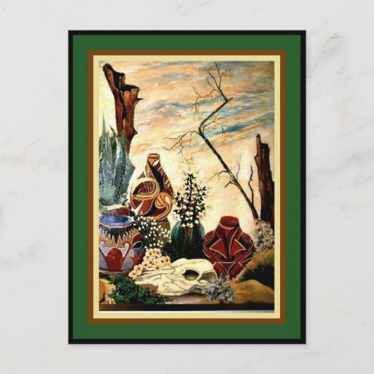 Desert Pottery - Fine Art Briefkaart (Voorkant)