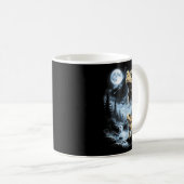 Desert Rain Frog Howling At Moon 90s Retro Koffiemok (Voorkant rechts)